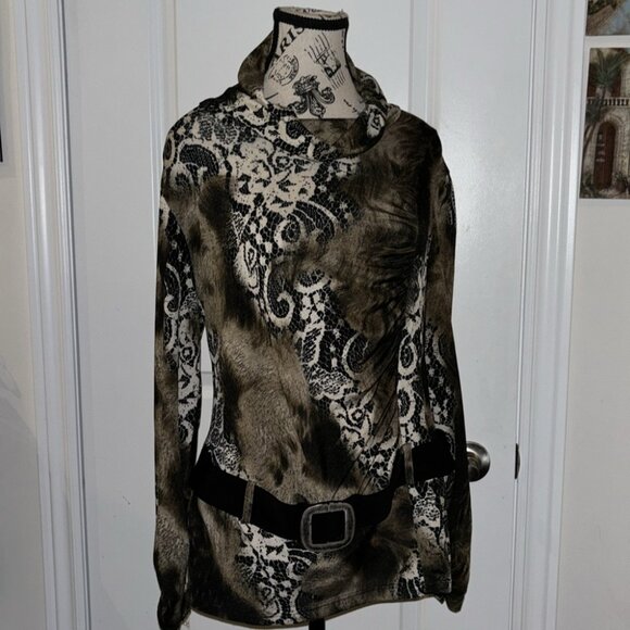 Frank Lyman Design Sweaters - Vintage Frank Lyman Design Women’s Pattern Neutral Colored Sweater